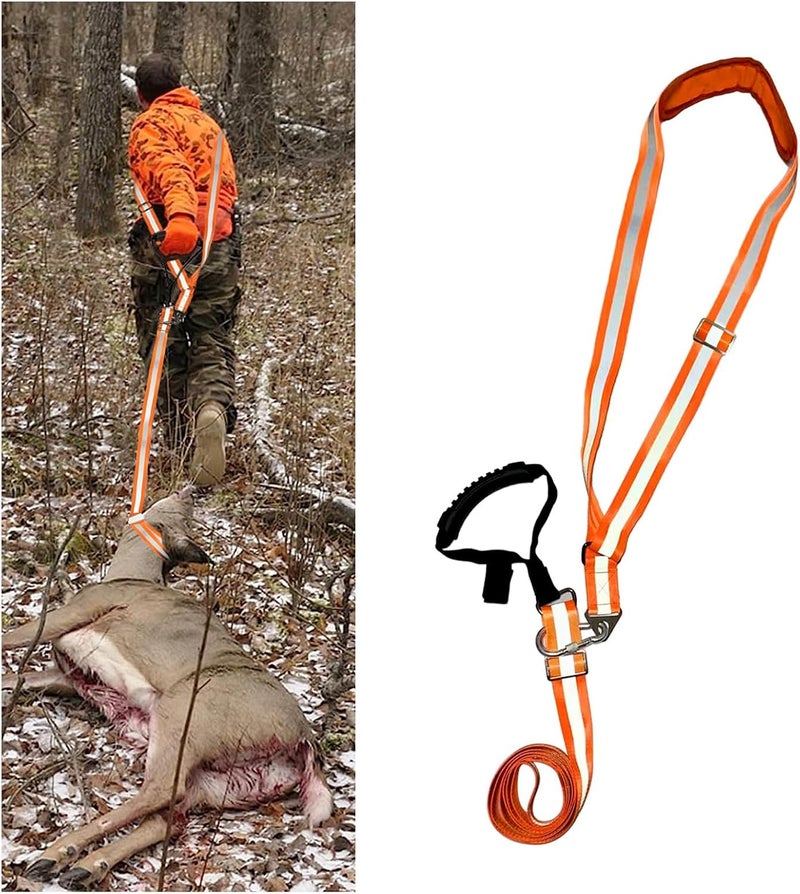 Vecacosic Deer Drag Strap and Harness Heavy Duty Safety Deer Dragging Rope Hunting Accessories for Hunters - Image 1